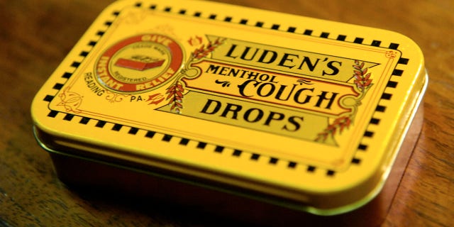 A replica of a Luden's Cough Drops tin currently owned by Frederick Edenharter, of Shillington, the grandson of the founder of Luden's Inc. William H. Luden.