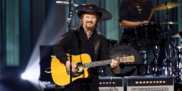 Travis Tritt performs during America Salutes You Presents: A Tribute To Billy Gibbons, A Live Benefit Concert at The Grand Ole Opry on May 16, 2021, in Nashville, Tennessee. 