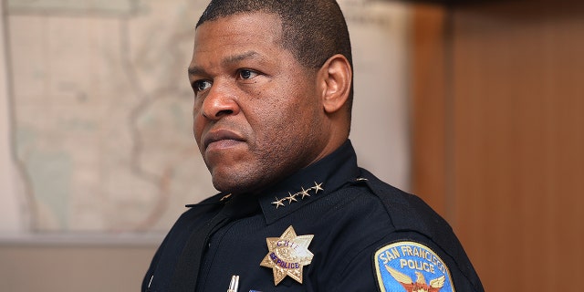 San Francisco Police Chief Bill Scott appears during a news briefing at SFPD headquarters on Dec. 13, 2018.