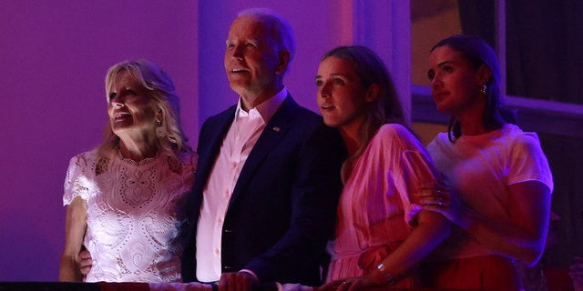 Joe and Jill Biden with granddaughters