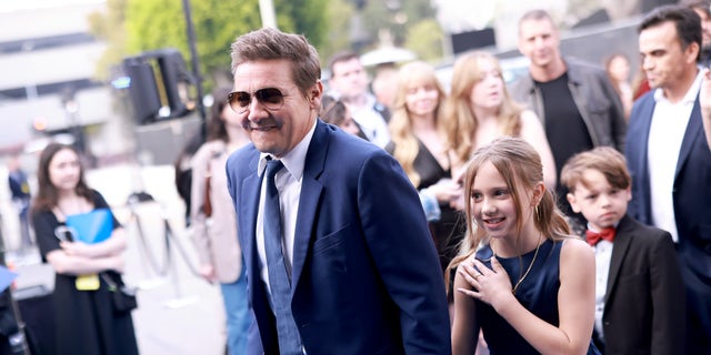 Jeremy Renner and Ava Berlin Renner attend the Los Angeles premiere of Disney+'s original series "Rennervations."