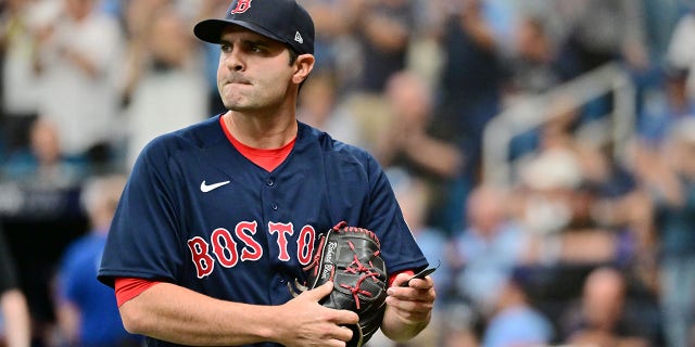 Richard Bleier during a game against the Rays in April 2023