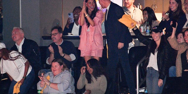 Meghan Markle Prince Harry at NBA game