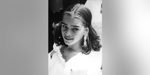 Brooke Shields is pictured here at 12 years old.