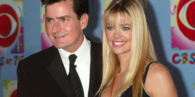 Charlie Sheen and Denise Richards on the red carpet