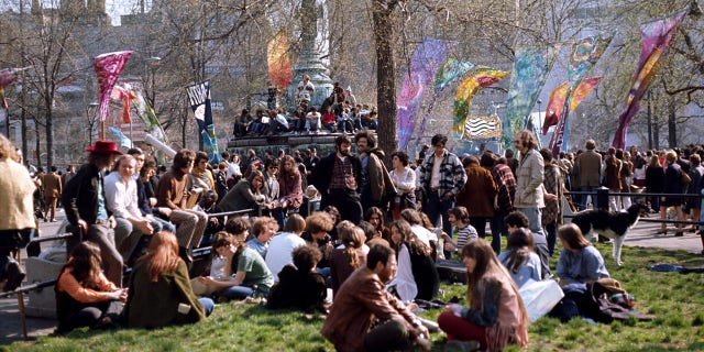 Earth Day 1970 New York park