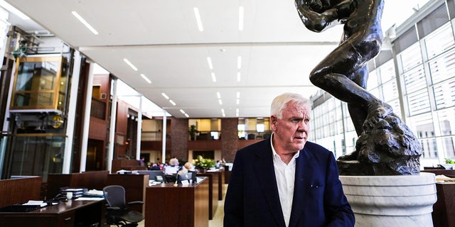 Harlan Crow, chairman and chief executive officer of Crow Holdings LLC, stands for a photograph at the Old Parkland estate offices in Dallas, Texas, on Oct. 2, 2015.