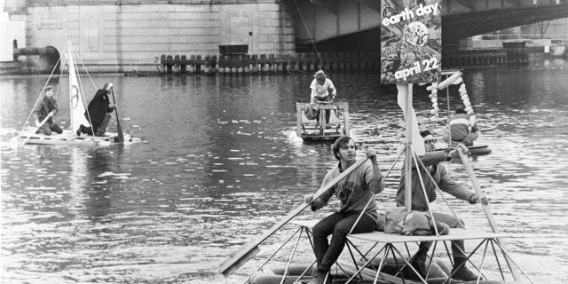 Earth Day Milwaukee 1970 river