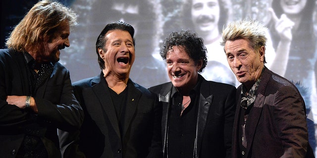 Journey at the band's rock and roll hall of fame induction