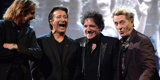 Journey at the band's rock and roll hall of fame induction