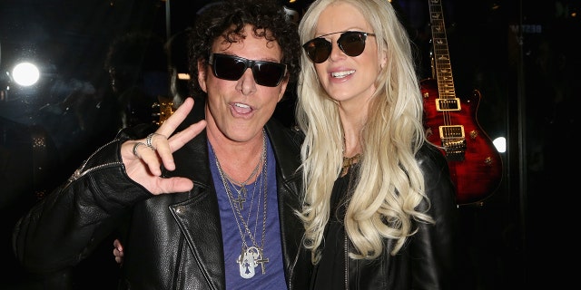 Neal Schon and his wife Michaele at the Hard Rock