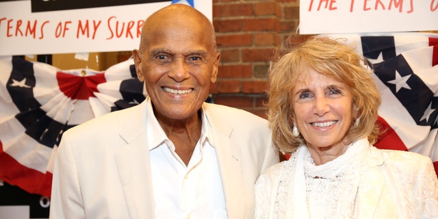 Harry Belafonte and his wife Pamela Frank