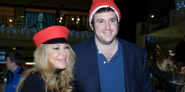 Aless Lequio Jr and Ana Obregón attend the solidarity market in favor of the Fundación Porque Viven in Madrid, Spain, Dec. 20, 2017.
