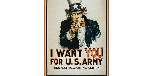 James Montgomery Flagg's Uncle Sam "I Want You" 1917 WWI recruiting poster has become one of the most enduring images in U.S history. 
