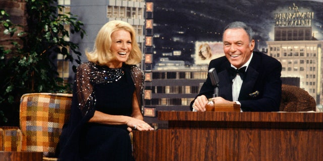 Angie Dickinson with Frank Sinatra, who was the guest host on "The Tonight Show Starring Johnny Carson" in 1977. Dickinson called Sinatra the love of her life.