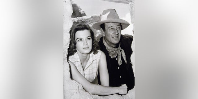 Angie Dickinson admitted she was a nervous wreck working with John Wayne in "Rio Bravo."