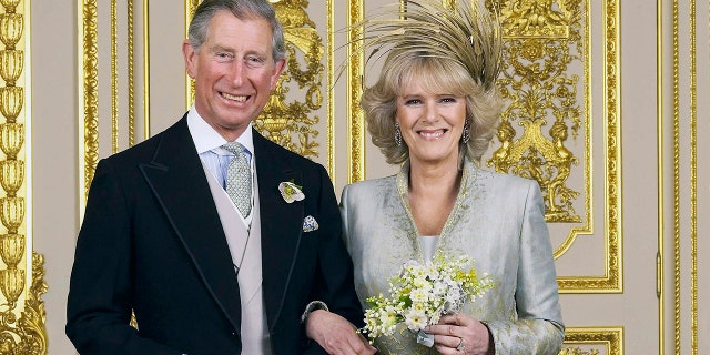 Prince Charles and Camilla on their wedding day