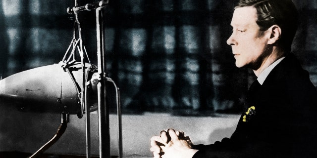 Edward VIII giving his abdication broadcast to the nation on December 11, 1936.
