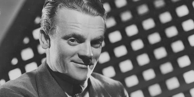A close-up of Hollywood actor James Cagney