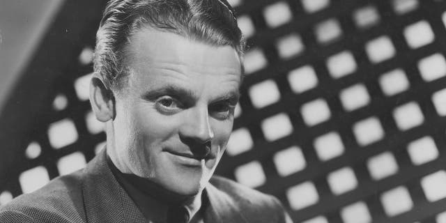 A close-up of Hollywood actor James Cagney