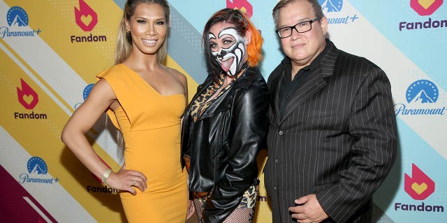 Gisele Shaw, Rosemary and Executive Vice President of Impact Wrestling Scott D'Amore attend Fandom Party at SDCC 2022 presented by Paramount+ at Hard Rock Hotel San Diego July 21, 2022, in San Diego.