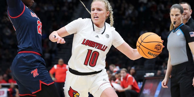 Hailey Van Lith pushes to the basket