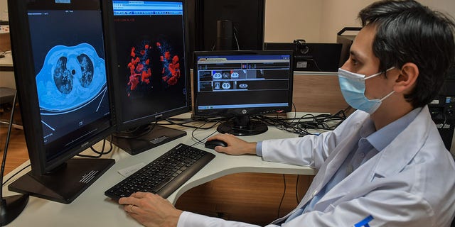 Vice-director Marcio Sawamura works at the Radiology Institute of the Clinics Hospital of the Faculty of Medicine of the University of Sao Paulo (InRad), in Sao Paulo, Brazil.