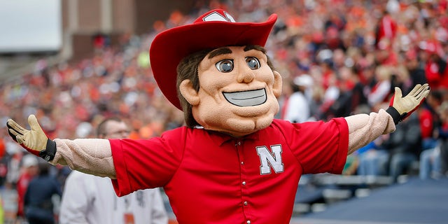 Nebraska Cornhuskers mascot Herbie Husker during the game against the Fighting Illini at Memorial Stadium on Oct. 3, 2015, in Champaign, Illinois.