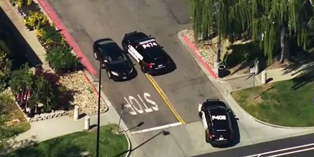 The shooting was reported Tuesday at a Home Depot in Pleasanton. Authorities found and arrested the suspects in Oakland.