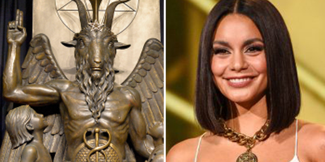 Former Disney star Vanessa Hudgens has been promoting her new film on witchcraft and the occult.