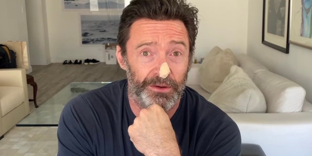 Hugh Jackman revealed his skin was being biopsied for cancerous cells.