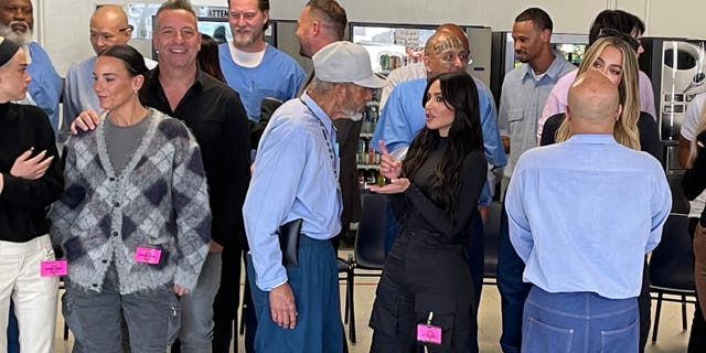 Kim Kardashian, Michael Rubin and REFORM Alliance’s Future Shapers Advisory Council visit the California State Prison of Los Angeles County in Lancaster.