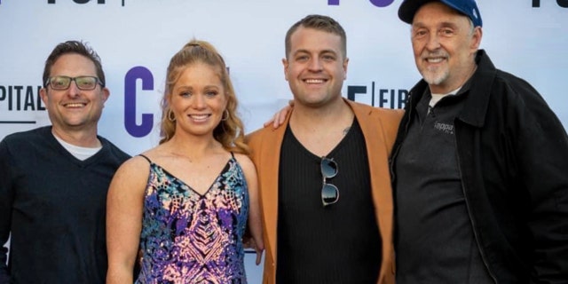 Paul Long, Katelyn Pavey, Brad J. Silverman and Tyler Sansom at "I Can" screening