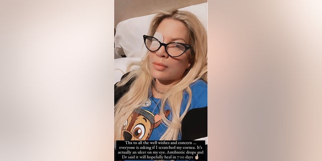 Spelling first revealed her eye condition in a post she shared to her Instagram Story on March 24.