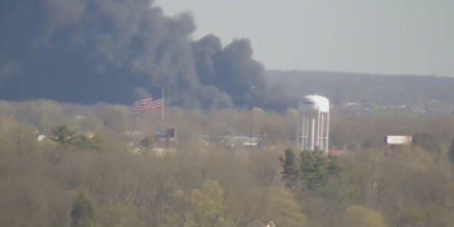 The fire evacuation order affected people within a 0.5 mile radius.