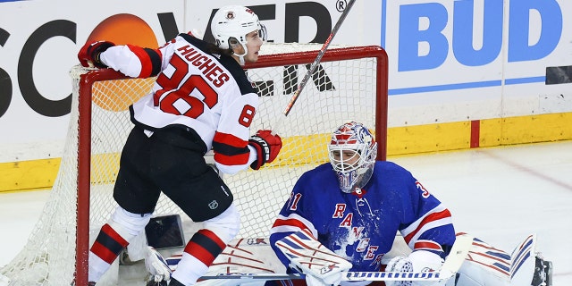 Jack Hughes scores goal