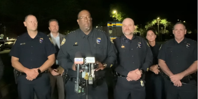 Jacksonville Sheriff TK Waters speaks to media