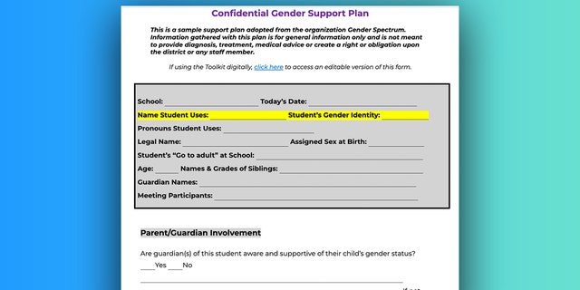 Jeffco Public Schools gender support plan