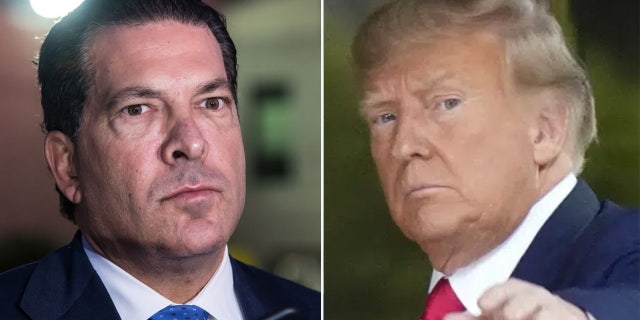 Donald Trump's lawyer Joe Tacopina, left, who is one of three criminal defense attorneys representing the former president an indictment brought by Manhattan District Attorney Alvin Bragg.