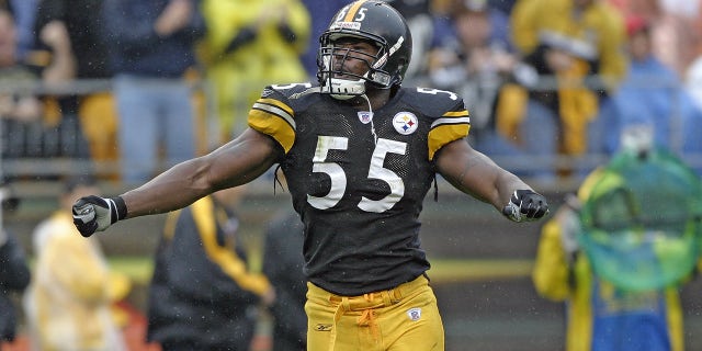 Joey Porter Sr. celebrates