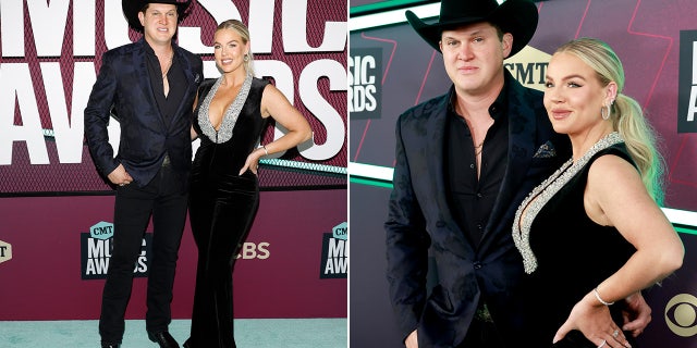 Jon Pardi and wife Summer matched wearing all-black. The happy couple recently became first-time parents.