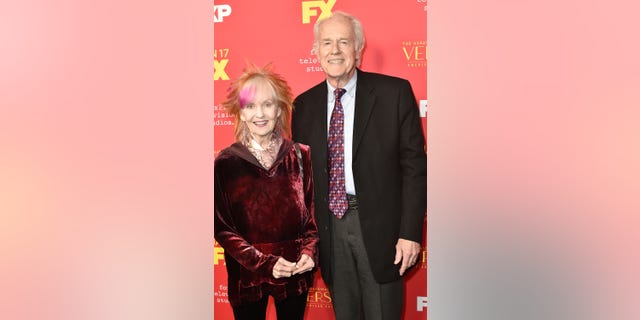 Judy Farrell and ex husband Mike Farrell photographed in 2018.