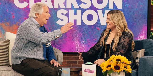 Henry Winkler and Kelly Clarkson on "The Kelly Clarkson Show"