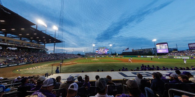 Alex Box Stadium during a game between the LSU Tigers and the Tennessee Volunteers at Alex Box Stadium, in Baton Rouge, Louisiana on March 30, 2023.
