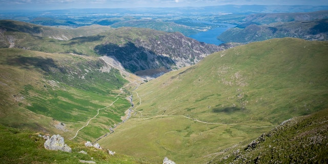 The mountain rescue team met the hikers on the trail and walked them down, the team said.