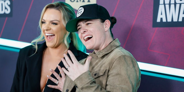 Newlyweds Lily Rose and Daira Eamon walked the red carpet at the 2023 CMT Awards, and showed off their wedding rings.