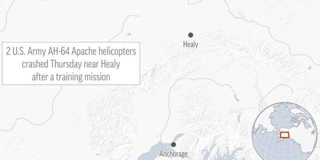 تحطمت طائرتان هليكوبتر عسكريتان في ألاسكا