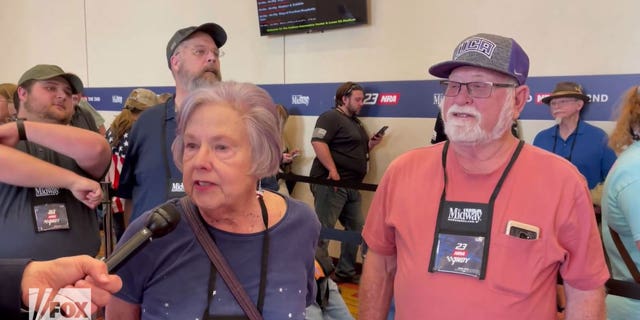 Voters speak with Fox News Digital at the annual NRA convention in Indianapolis, Indiana on April 14, 2023.