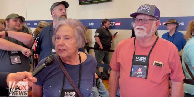 Voters speak with Fox News Digital at the annual NRA convention in Indianapolis, Indiana on April 14, 2023.