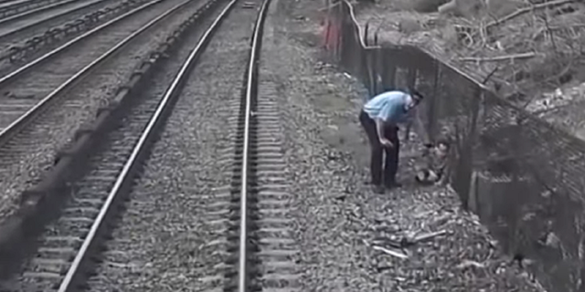 MTA worker rescues child from train tracks